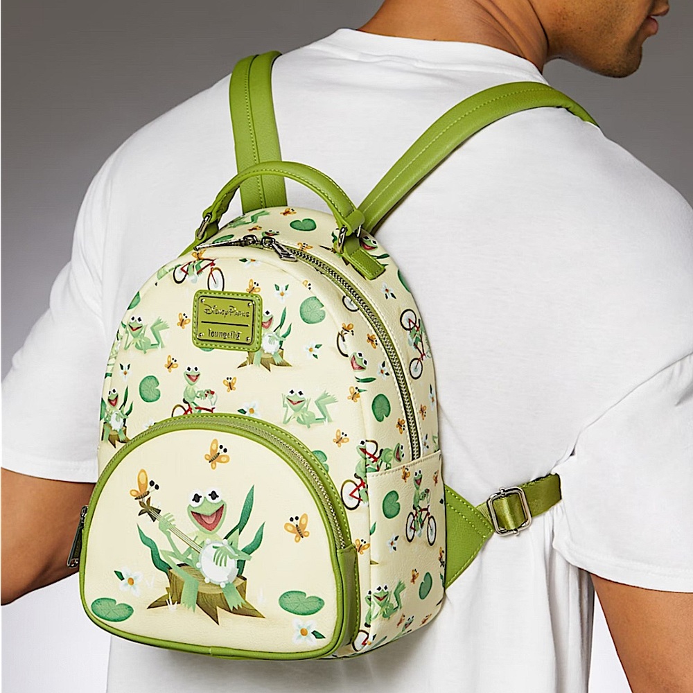 Loungefly Kermit the Frog Disney Parks Mini Backpack The Muppets NWT - Picture 3 of 4